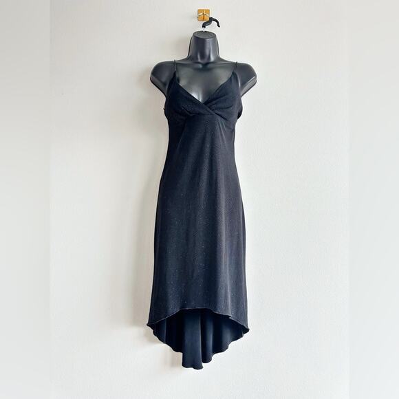Vintage Y2K  City Triangles Dress Glitter, High-Low Hem, Spaghetti Strap, Size M - Picture 1 of 10